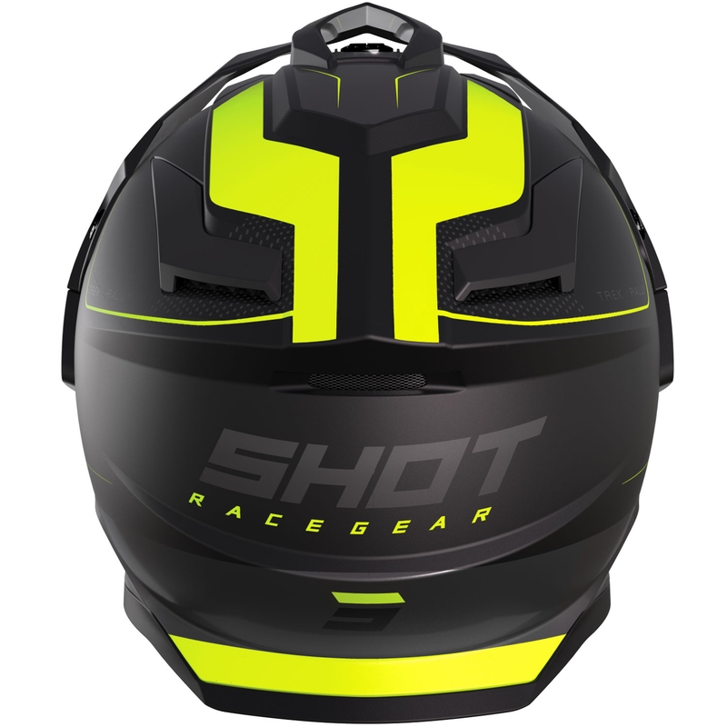 Enduro mootorratta kiiver Shot Trek Max Vision Rally matt must-fluo kollane
