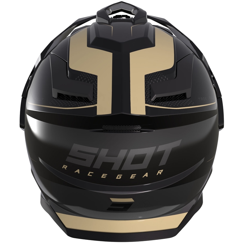 Enduro mootorratta kiiver Shot Trek Max Vision Rally Gloss Black ja Sand