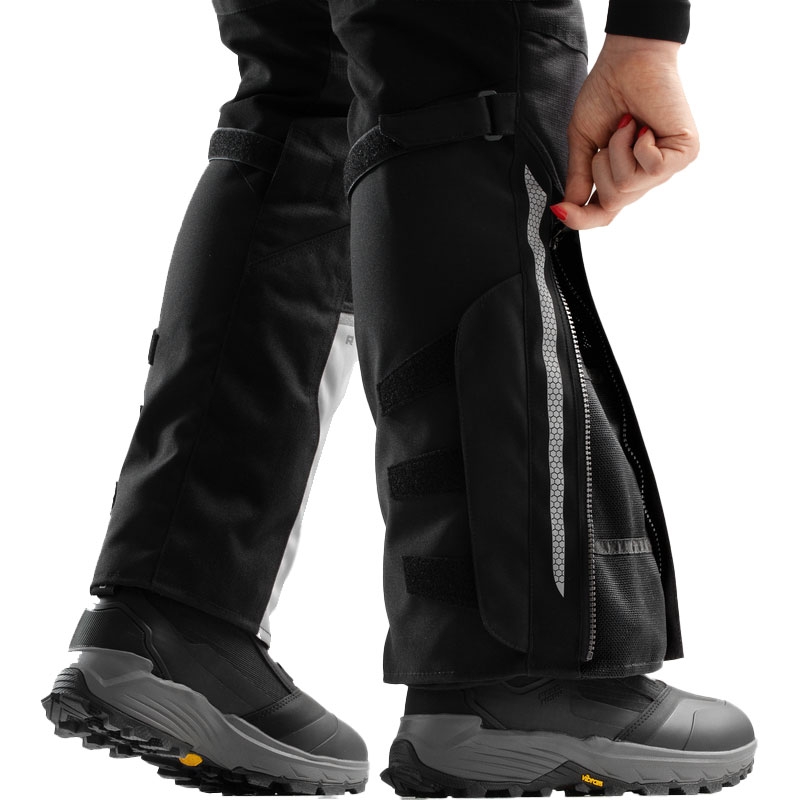 Naiste Rebelhorn Hardy 3.0 mustad ja hallid mootorratta püksid