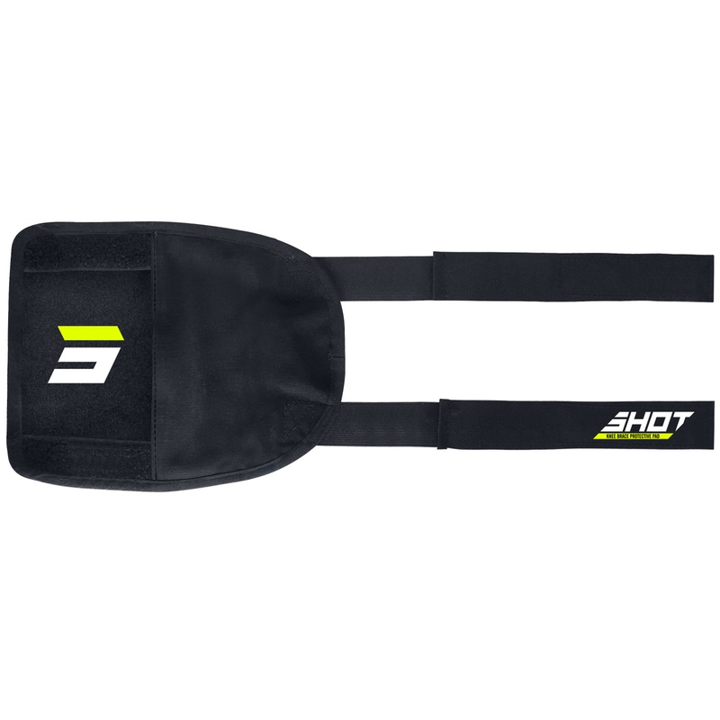 Põlvekaitse Shot Unpeak must-fluo kollane