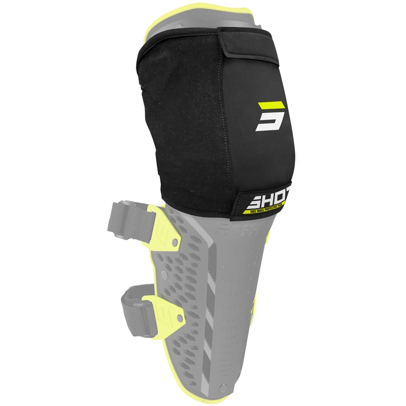 Põlvekaitse Shot Unpeak must-fluo kollane