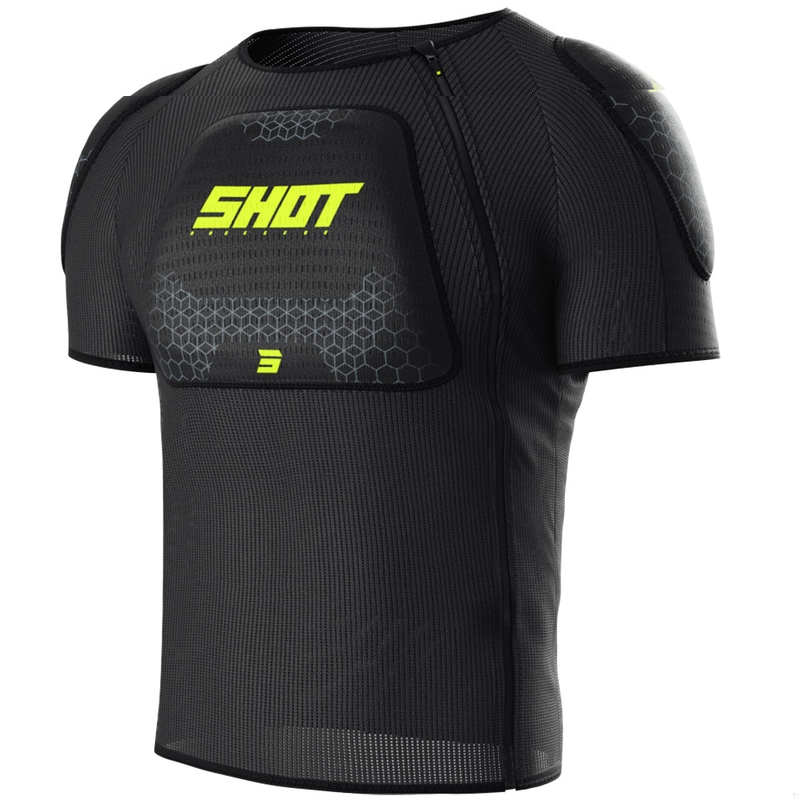 Kehakaitse Shot Airlight T-särk must-fluo kollane