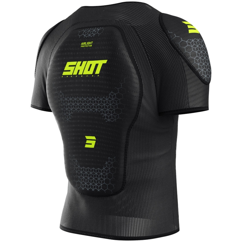 Kehakaitse Shot Airlight T-särk must-fluo kollane
