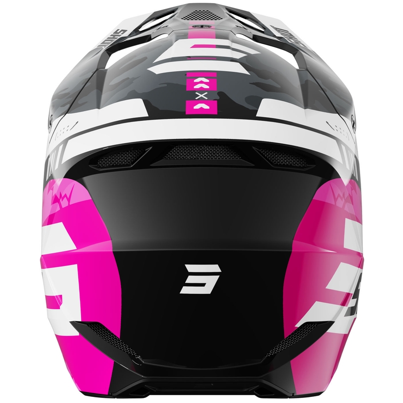 Laste motokrossi kiiver Shot Furious Flash Kiiltav roosa