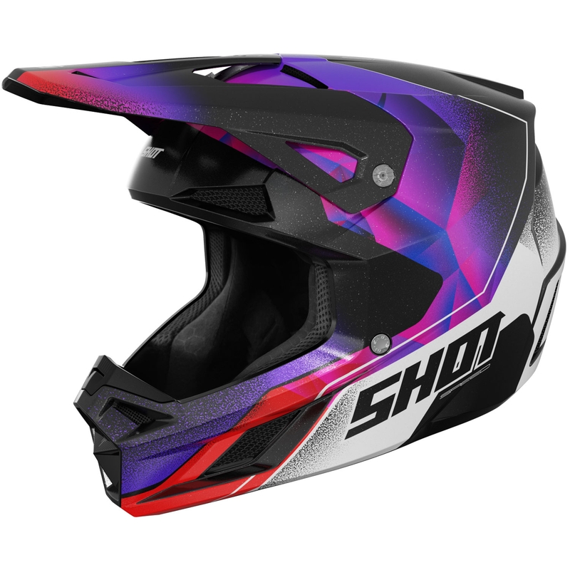 Laste motokrossi kiiver Shot Speed Olymp Pearl lilla