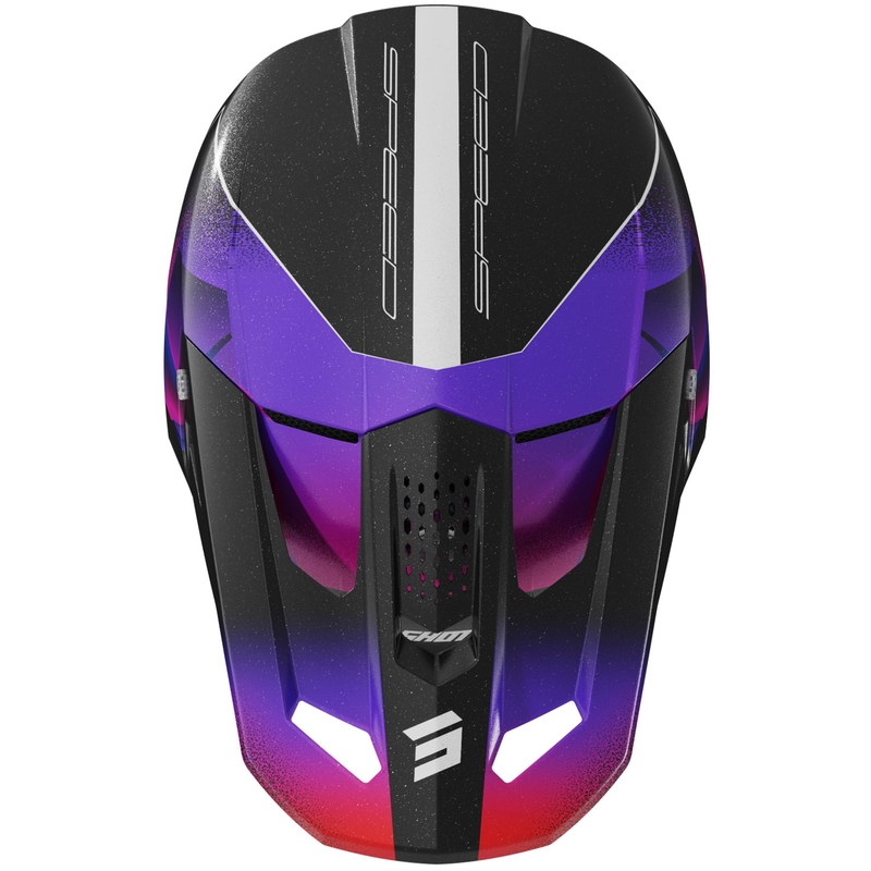 Laste motokrossi kiiver Shot Speed Olymp Pearl lilla