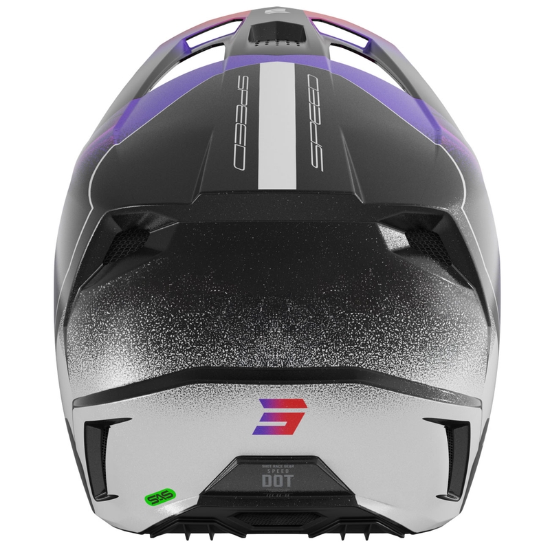 Laste motokrossi kiiver Shot Speed Olymp Pearl lilla