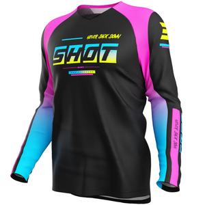 Laste motokrossitrikoo Shot Draw Block roosa