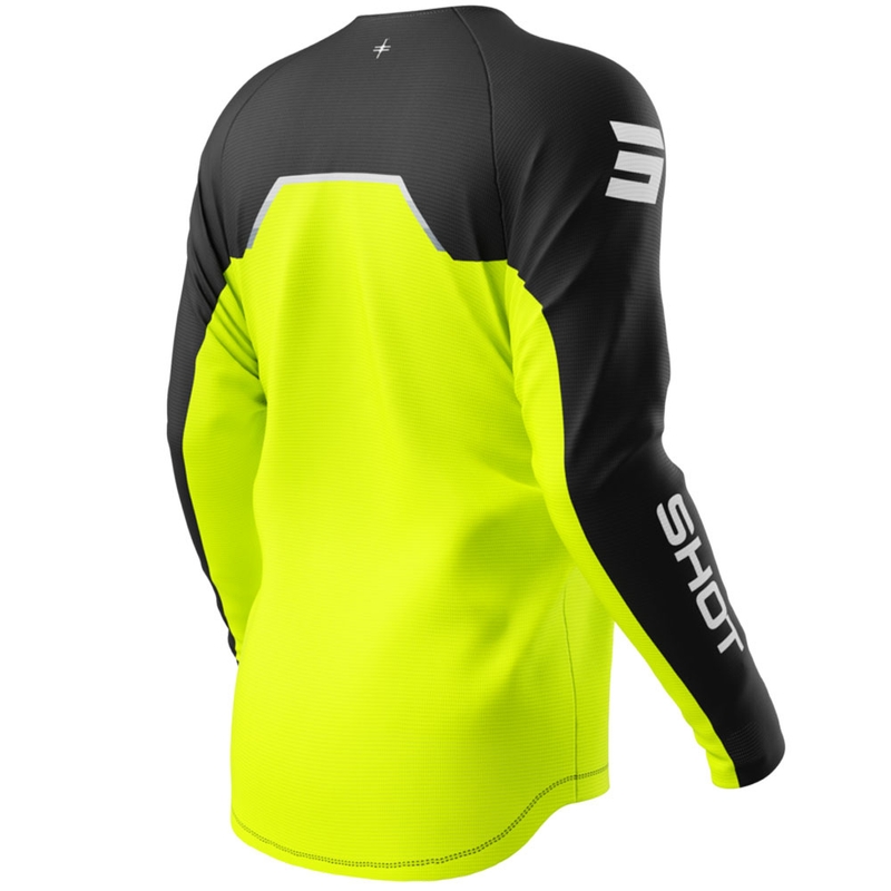 Laste motokrossitrikoo Shot Draw Daytona fluo kollane