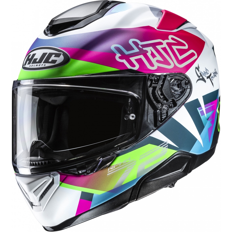 Integreeritud mootorratta kiiver HJC RPHA 72 Goldy MC84SF multicolor