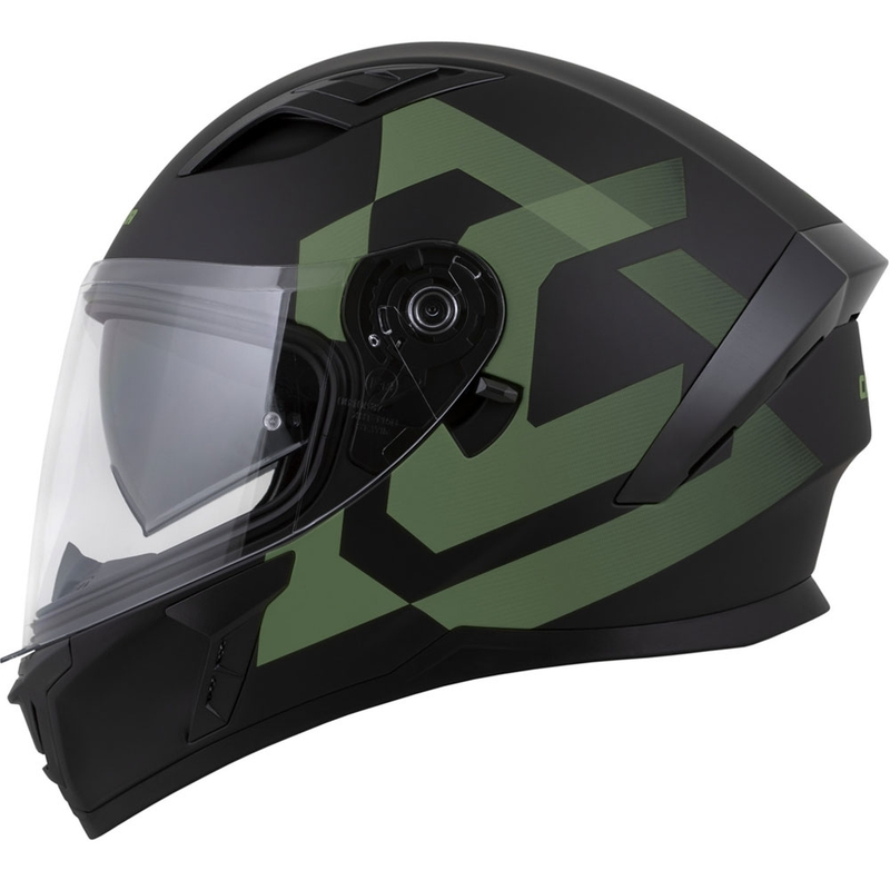 Cassida Orbit Grind integreeritud mootorratta kiiver matt must-tumeroheline