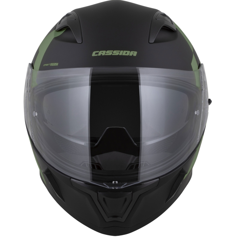 Cassida Orbit Grind integreeritud mootorratta kiiver matt must-tumeroheline