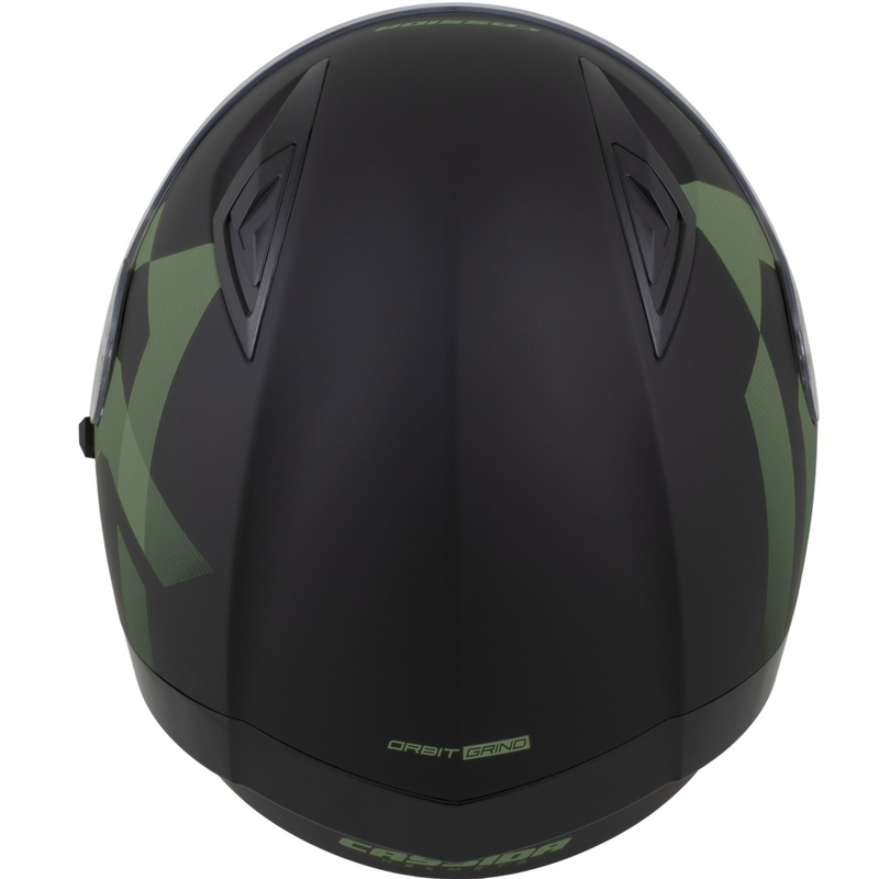 Cassida Orbit Grind integreeritud mootorratta kiiver matt must-tumeroheline