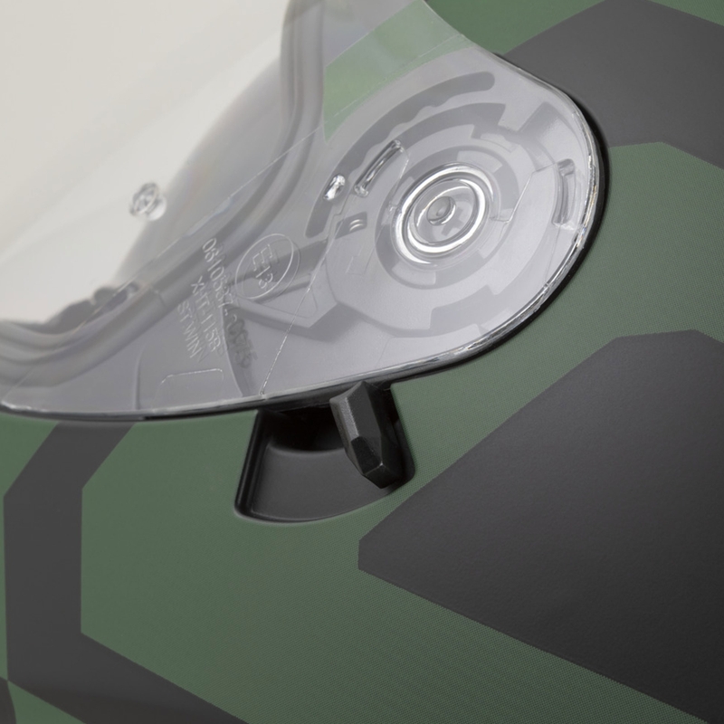 Cassida Orbit Grind integreeritud mootorratta kiiver matt must-tumeroheline