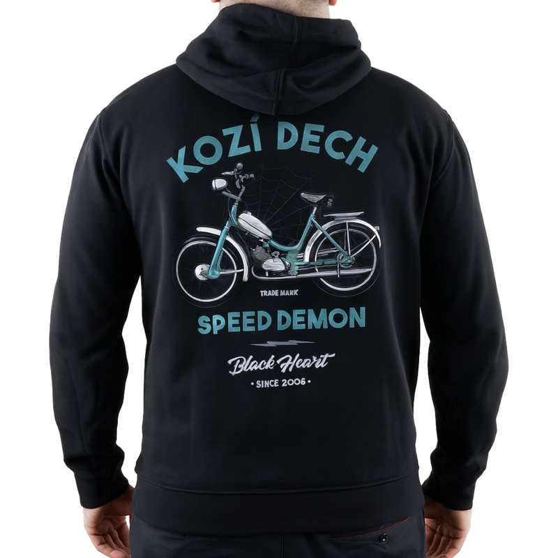 Hoodie Black Heart Goat hinge must