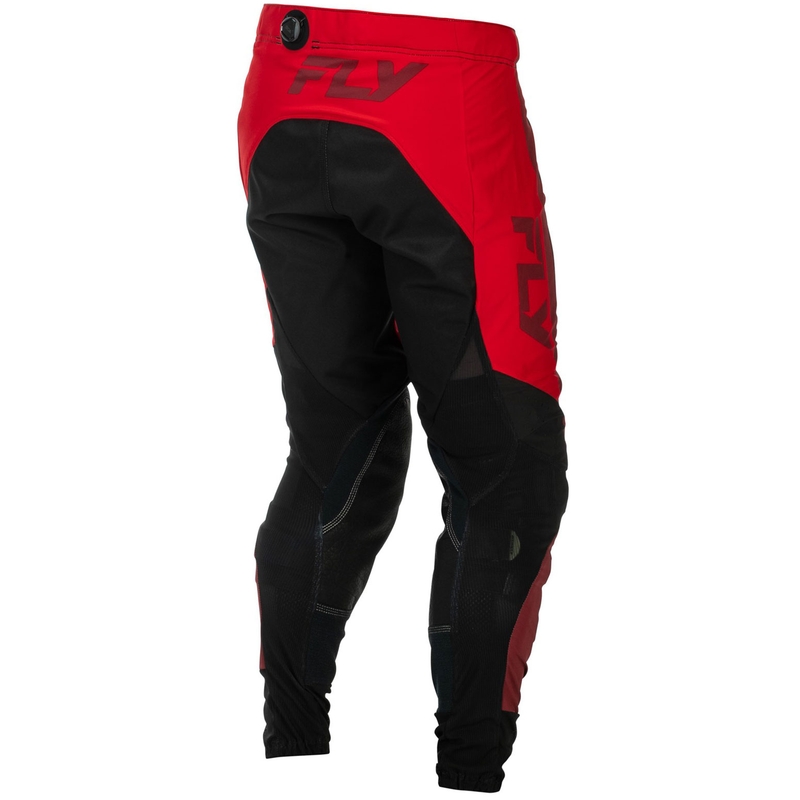 Motokrossi püksid FLY Racing-USA Lite must-punane