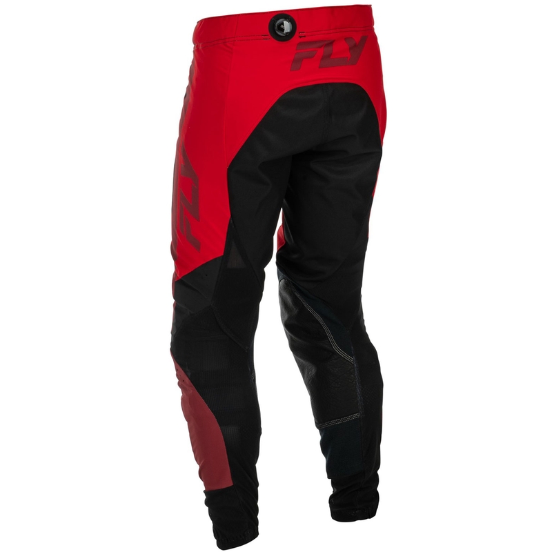 Motokrossi püksid FLY Racing-USA Lite must-punane