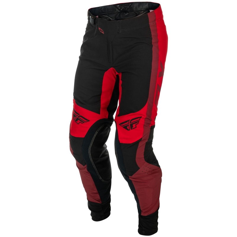 Motokrossi püksid FLY Racing-USA Lite must-punane