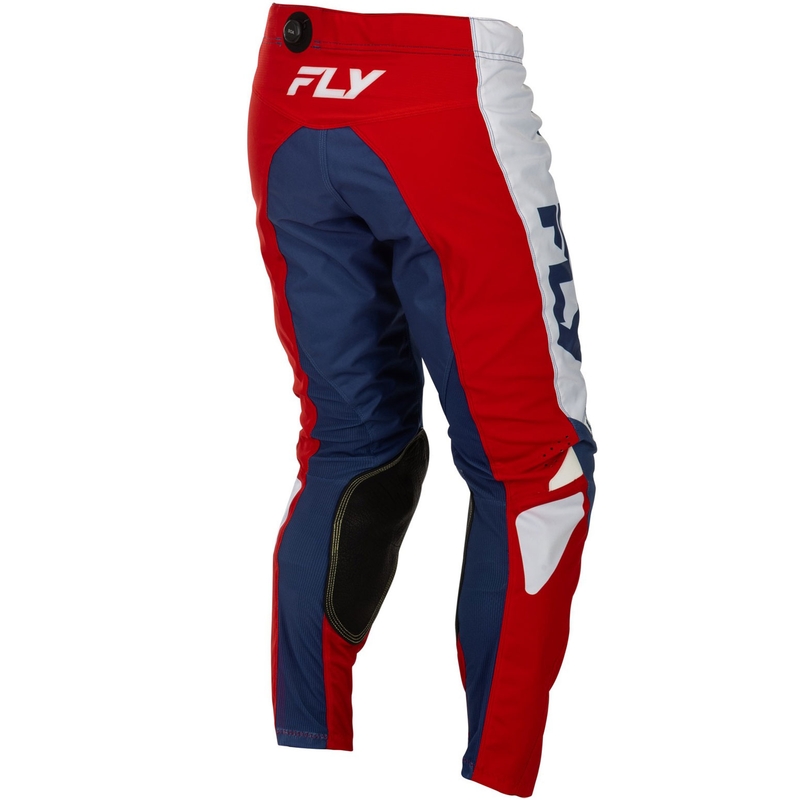 Motokrossi püksid FLY Racing - USA Kinetic punane, valge ja sinine