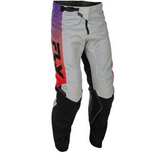 Motokrossi püksid FLY Racing - USA Kinetic hall-punane-lilla-mustad