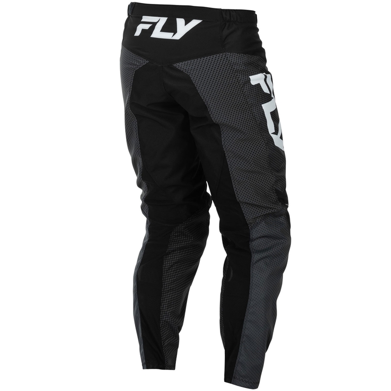 Motokrossi püksid FLY Racing - USA F-16 must-valge