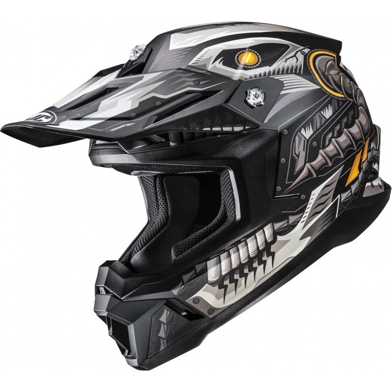 Motokrossikiiver HJC C50 Mecha Beast MC5SF mustahall