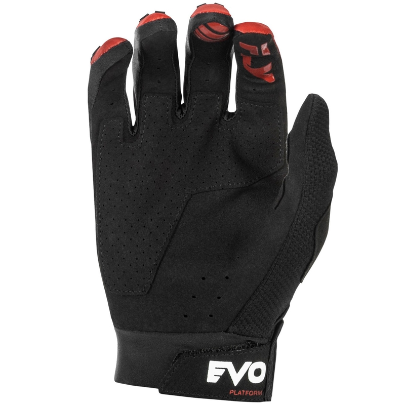 Motokross-kindad FLY Racing Evolution DST punane-must-hall