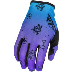 Motokross-kindad FLY Racing - USA Lite Outline lilla-sinine-mustad