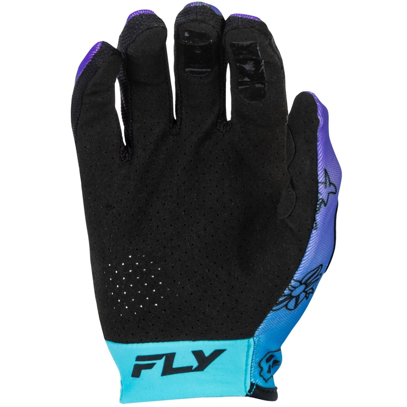 Motokross-kindad FLY Racing - USA Lite Outline lilla-sinine-mustad
