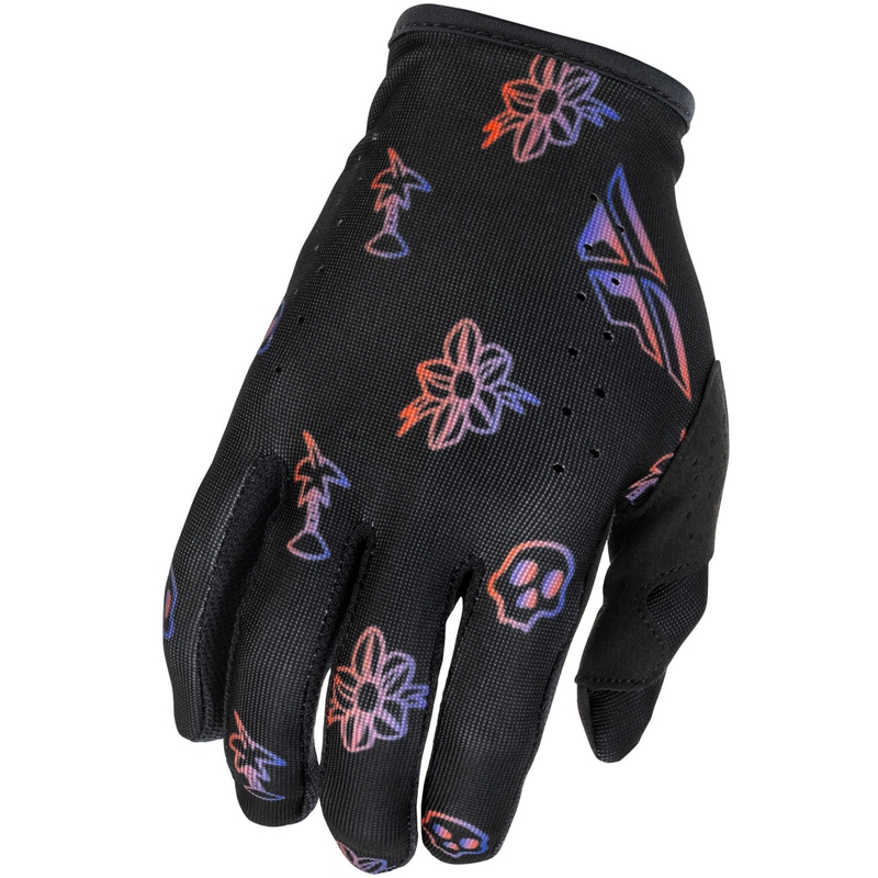 Motokross-kindad FLY Racing - USA Lite Outline must-punane-lilla
