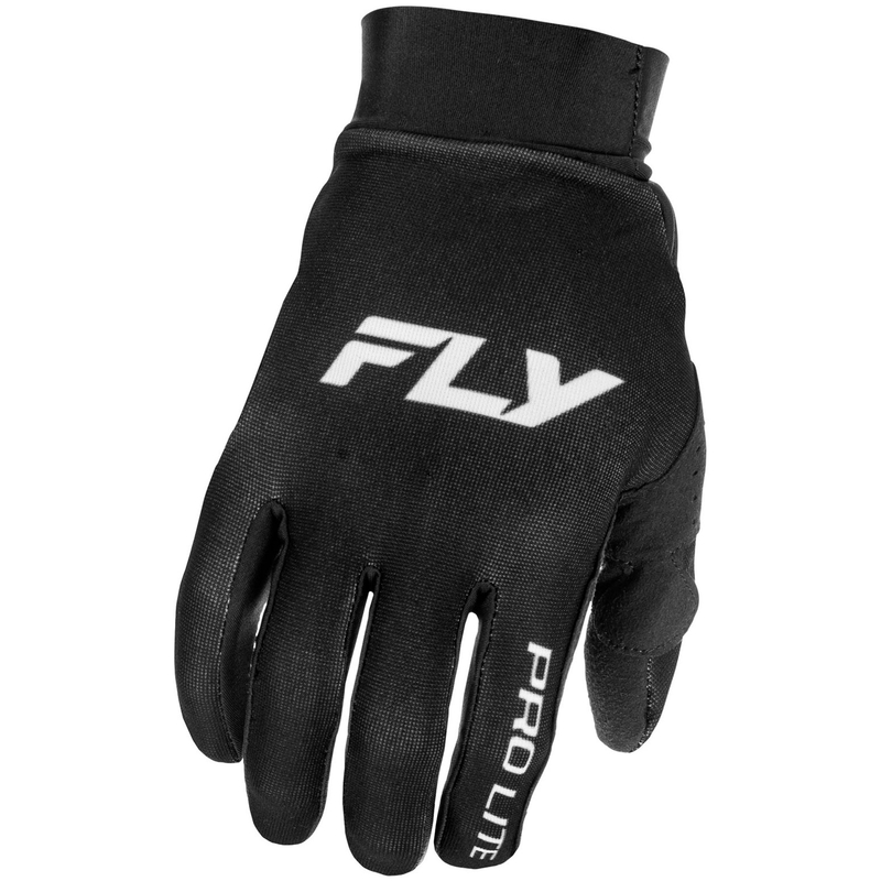 Motokross-kindad FLY Racing - USA Pro Lite must-valge