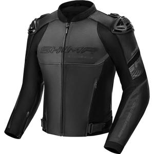 Shima Bandit 2.0 mustast nahast mootorratta jakk