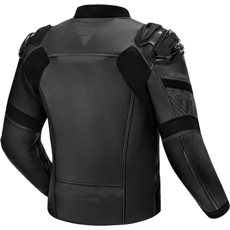 Shima Bandit 2.0 mustast nahast mootorratta jakk