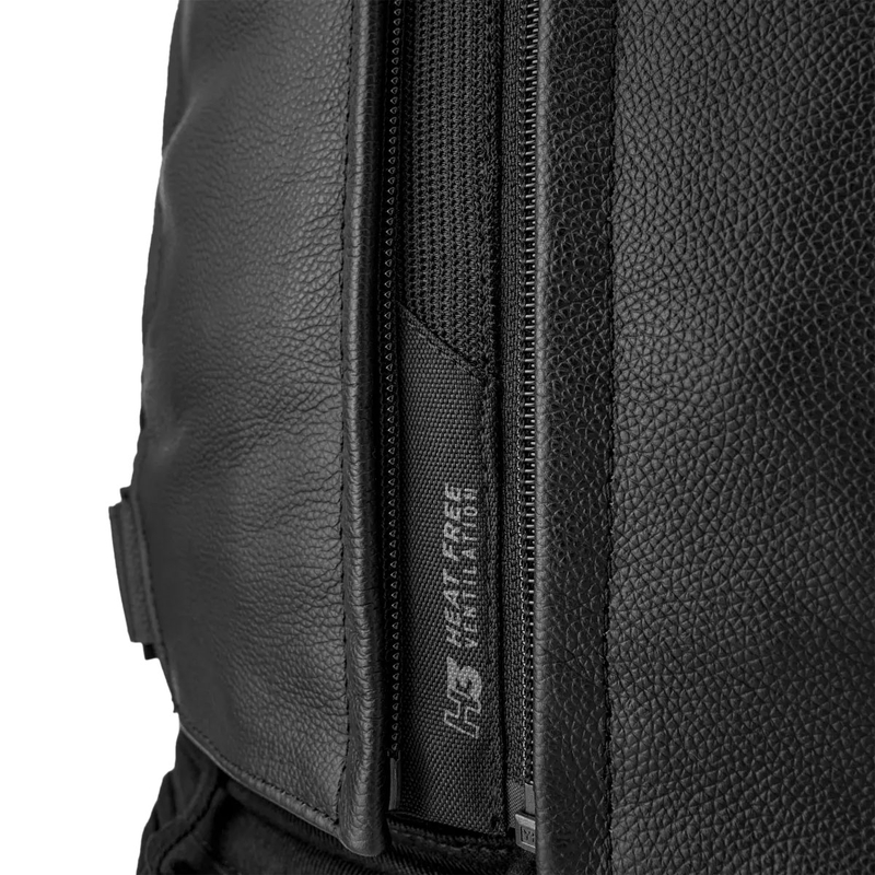 Shima Bandit 2.0 mustast nahast mootorratta jakk
