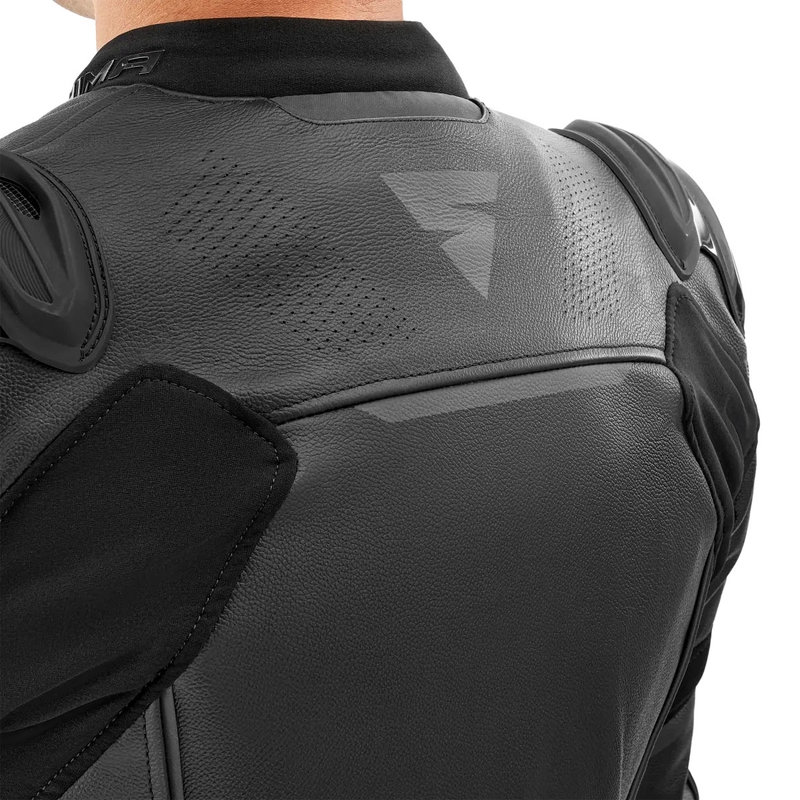 Shima Bandit 2.0 mustast nahast mootorratta jakk