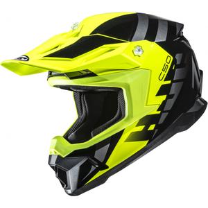 Motokrossikiiver HJC C50 Mirage MC3H must-fluo kollane-hall