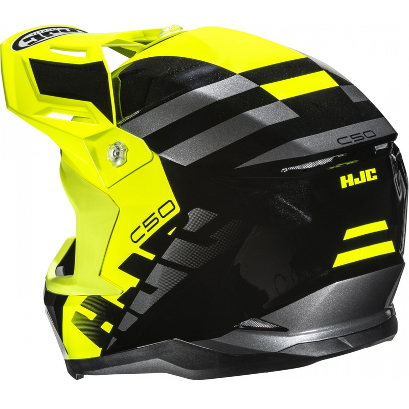 Motokrossikiiver HJC C50 Mirage MC3H must-fluo kollane-hall