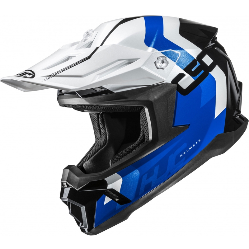 Motokrossikiiver HJC C50 Primal MC2 sini-valge-must