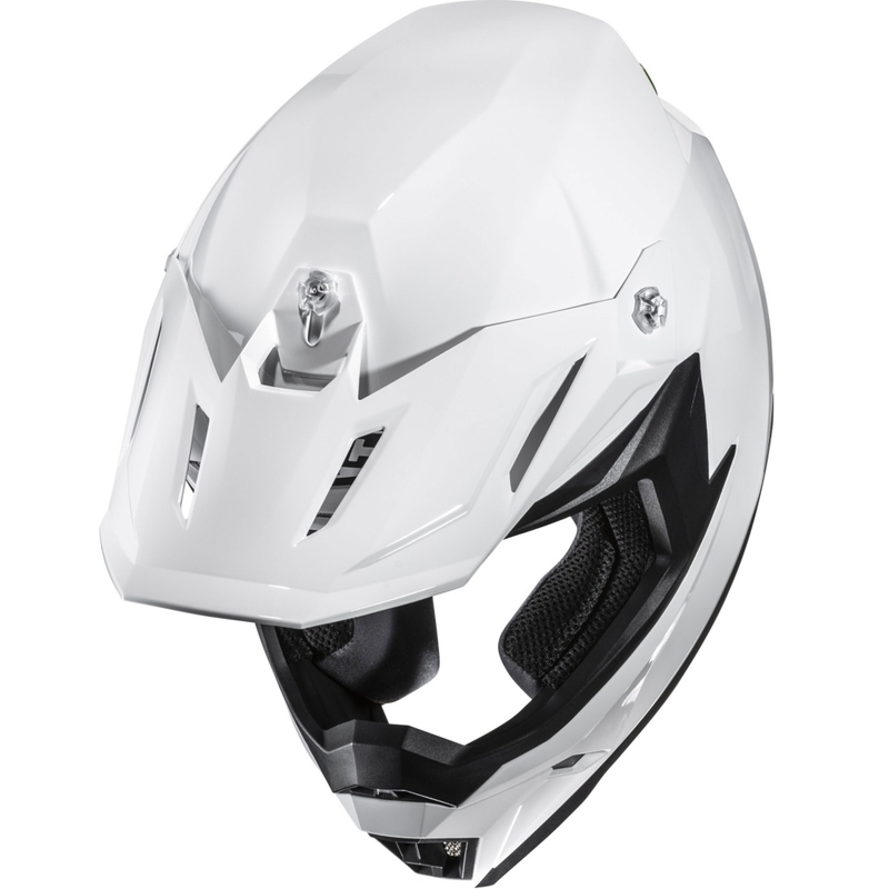 Motokrossi kiiver HJC C50 Solid Pearl White