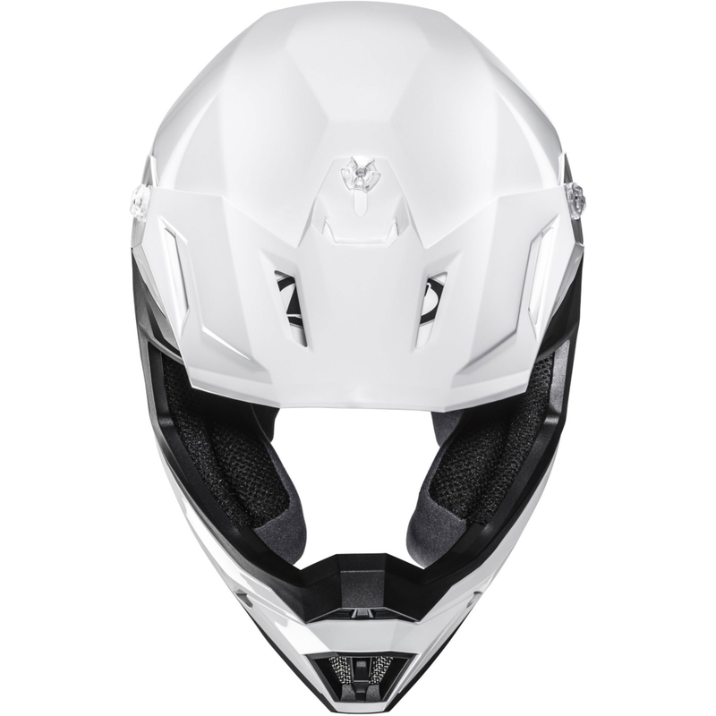 Motokrossi kiiver HJC C50 Solid Pearl White