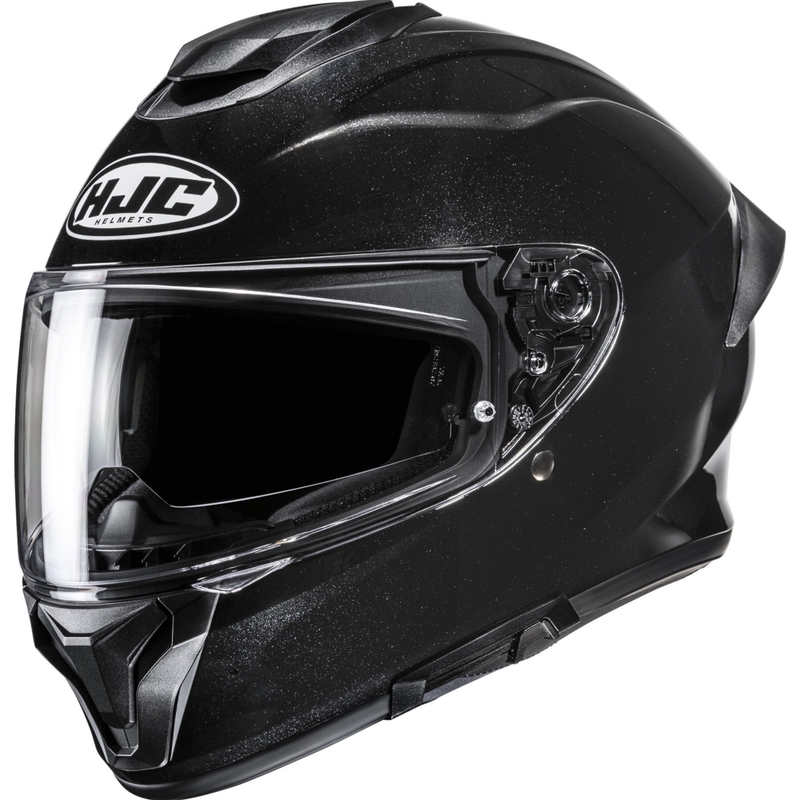 HJC C71 Solid metallic black integreeritud mootorratta kiiver