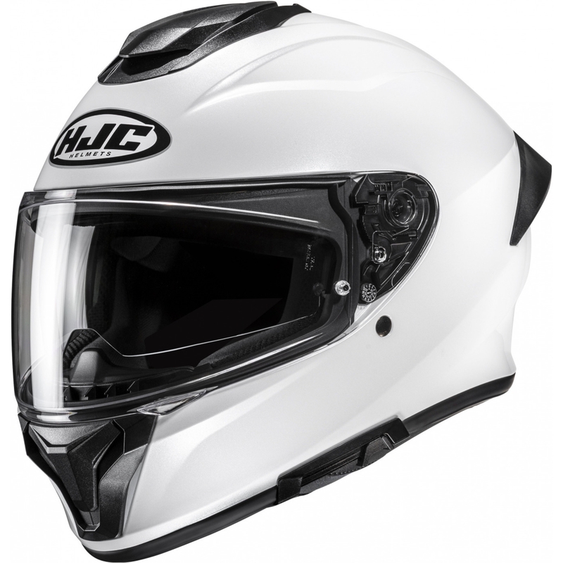 HJC C71 Solid Pearl White Integraalne mootorratta kiiver