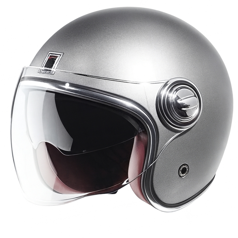 Avatud kiiver NOX PREMIUM Heritage hõbedane matt
