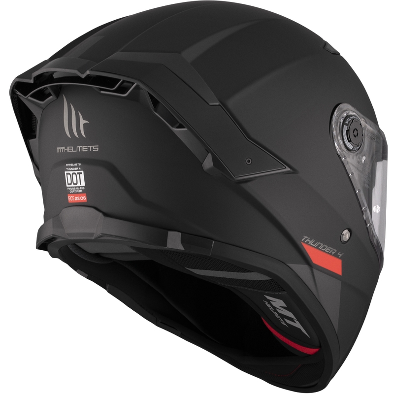 Täismaskiiver mootorrattale MT FF118SV Thunder 4 SV must matt