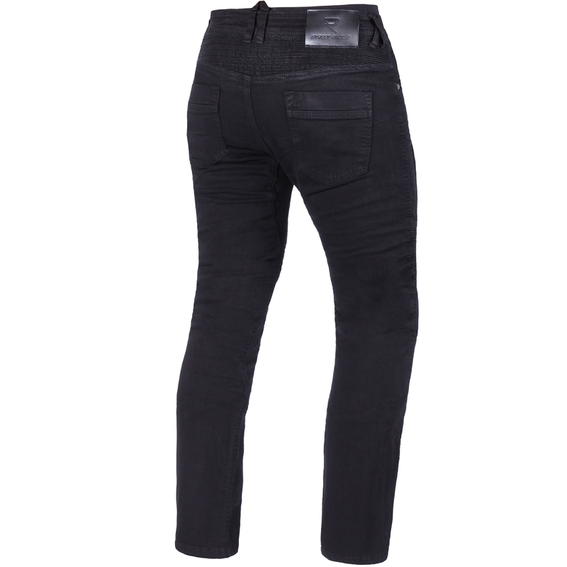 Street Racer Stretch II CE mootorratta teksad mustad