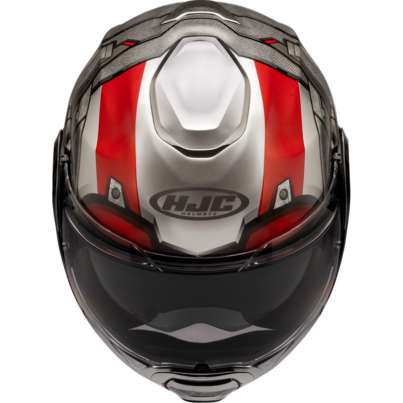 HJC F100 Ant-Man Marvel MC1 hall-punane mootorratta kiiver.