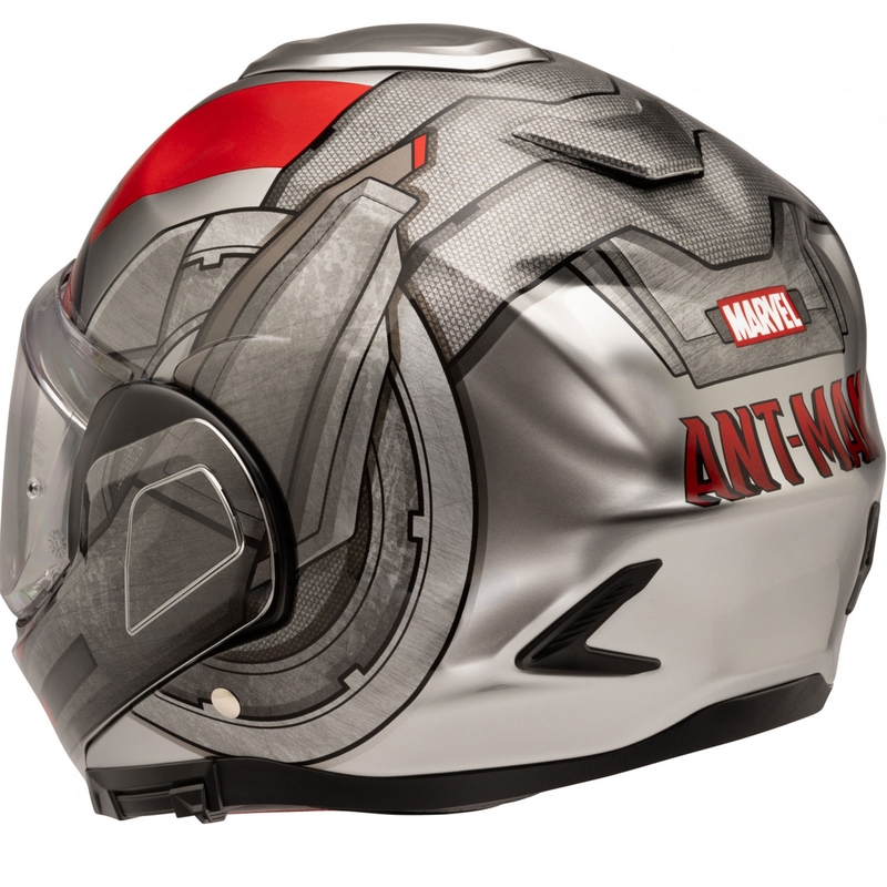 HJC F100 Ant-Man Marvel MC1 hall-punane mootorratta kiiver.