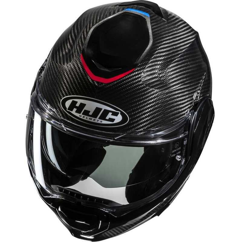 HJC F100 Carbon Tent mootorratta kiiver MC21 must-sinine-punane
