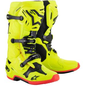 Alpinestars Tech 10 Yellow Fluo Black Fluo mootorratta saapad