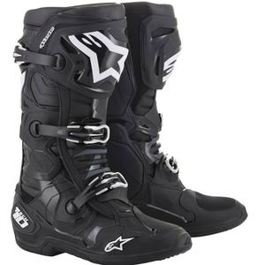 Alpinestars Tech 10 Mustad mootorratta saapad